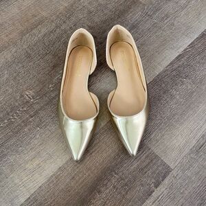 Gold flats size 6 (for wider feet)— fits closer to 6.5 and EU size is 36.5